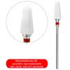 Frez Ceramiczny do zdejmowania żelu umbrella czerwony - drobna gradacja