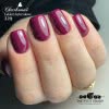 Lakier Hybrydowy CHARBONNE 15 ml Kolor 229 karminowy z drobinkami
