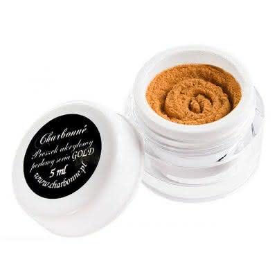 Proszek akrylowy perłowy seria GOLD 5ml kolor złoto Inków