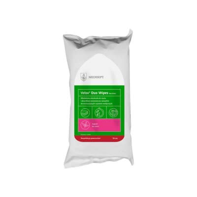 MEDISEPT Duo Wipes - Tea Tonic chusteczki do dezynfekcji z alkoholem - 50szt
