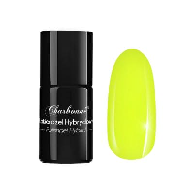Lakier Hybrydowy CHARBONNE 15 ml kolor 074 neonowy żółty