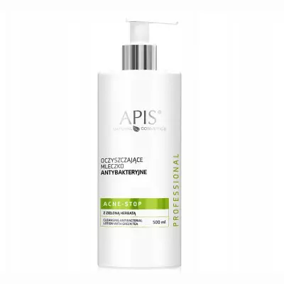 APIS Acne-Stop Oczyszczające mleczko antybakteryjne z zieloną herbatą 500ml