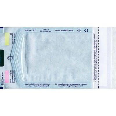 Samoprzylepne torebki foliowo-papierowe do sterylizacji 90mm x 135mm