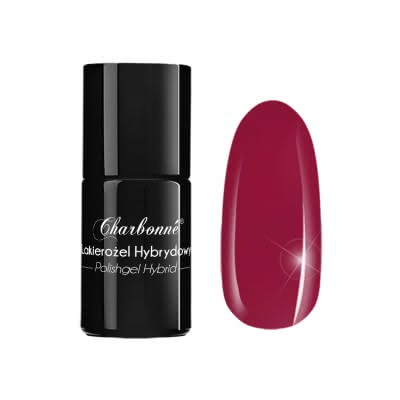 Lakier Hybrydowy CHARBONNE 15 ml Kolor 216 Koralowa CZERWIEŃ