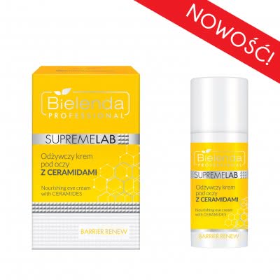 NOWOŚĆ! BIELENDA Supremelab Barrier Renew Odżywczy krem pod oczy z ceramidami