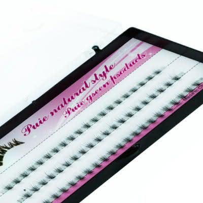 Rzęsy z norek W-lashes, kępki 10:1 6mm