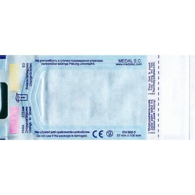 Samoprzylepne torebki foliowo-papierowe do sterylizacji 57mm x 100mm