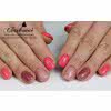 Lakier Hybrydowy CHARBONNE 7 ml kolor 130 Rose Gold Glitter Lamborghini